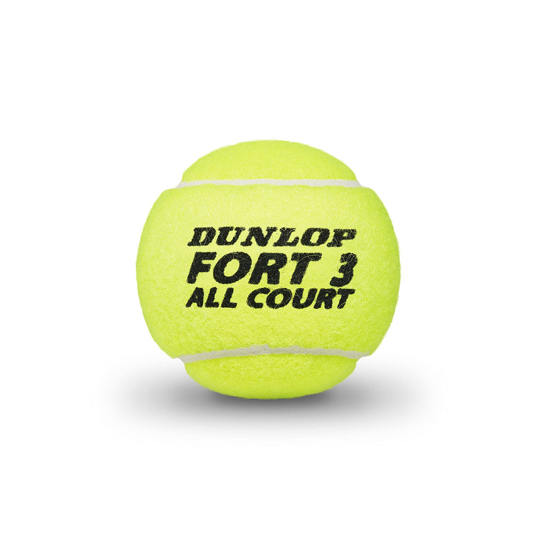 Dunlop Fort All Court Tennis Balls, Set of 3 Piece DL601315 per can