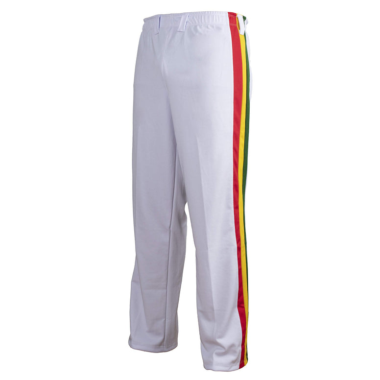 JLSPORT Authentic Brazilian Capoeira Martial Arts Men's Trousers (Jamaican Reggae) Large