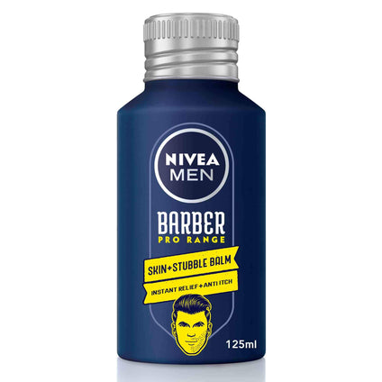 NIVEA MEN Beard Balm Moisturising, Barber Pro Range Stubble Softener & Aftershave, 125ml