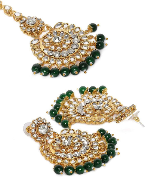 Zaveri Pearls Wedding Jewellery Set For Women (Golden) (Zpfk9793)