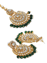 Zaveri Pearls Wedding Jewellery Set For Women (Golden) (Zpfk9793)