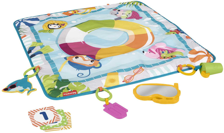 Fisher Price Dive Right In Activity Mat, Baby Playmat With Toys Grr44, Multicolour