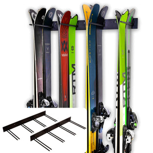 StoreYourBoard Ski Storage Rack, Indoor Wall Mount Garage Organizer (16 Skis)