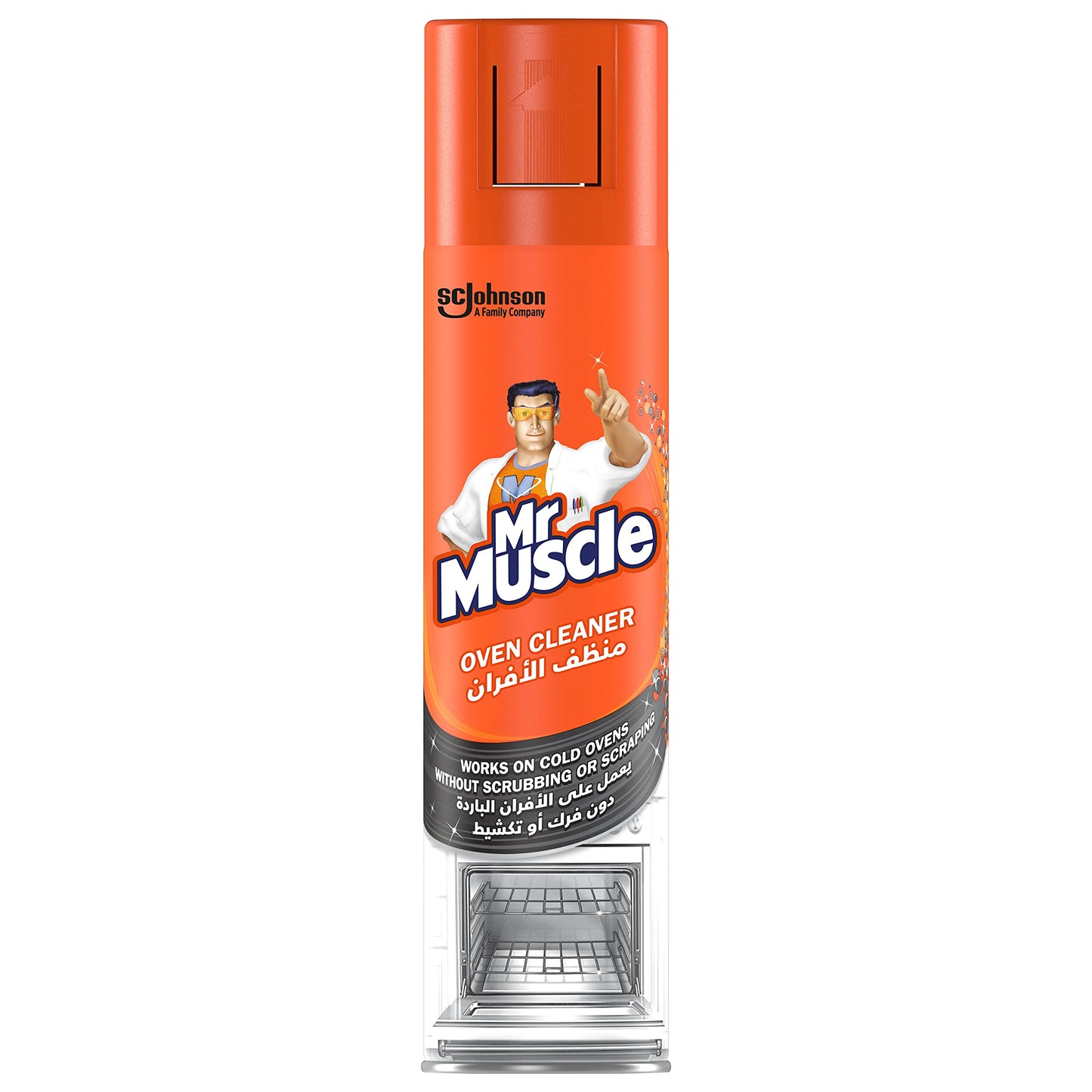 Mr. Muscle Oven Cleaner Foam Spray, Works On Cold Ovens Without Scrubbing Or Scraping, 300ml