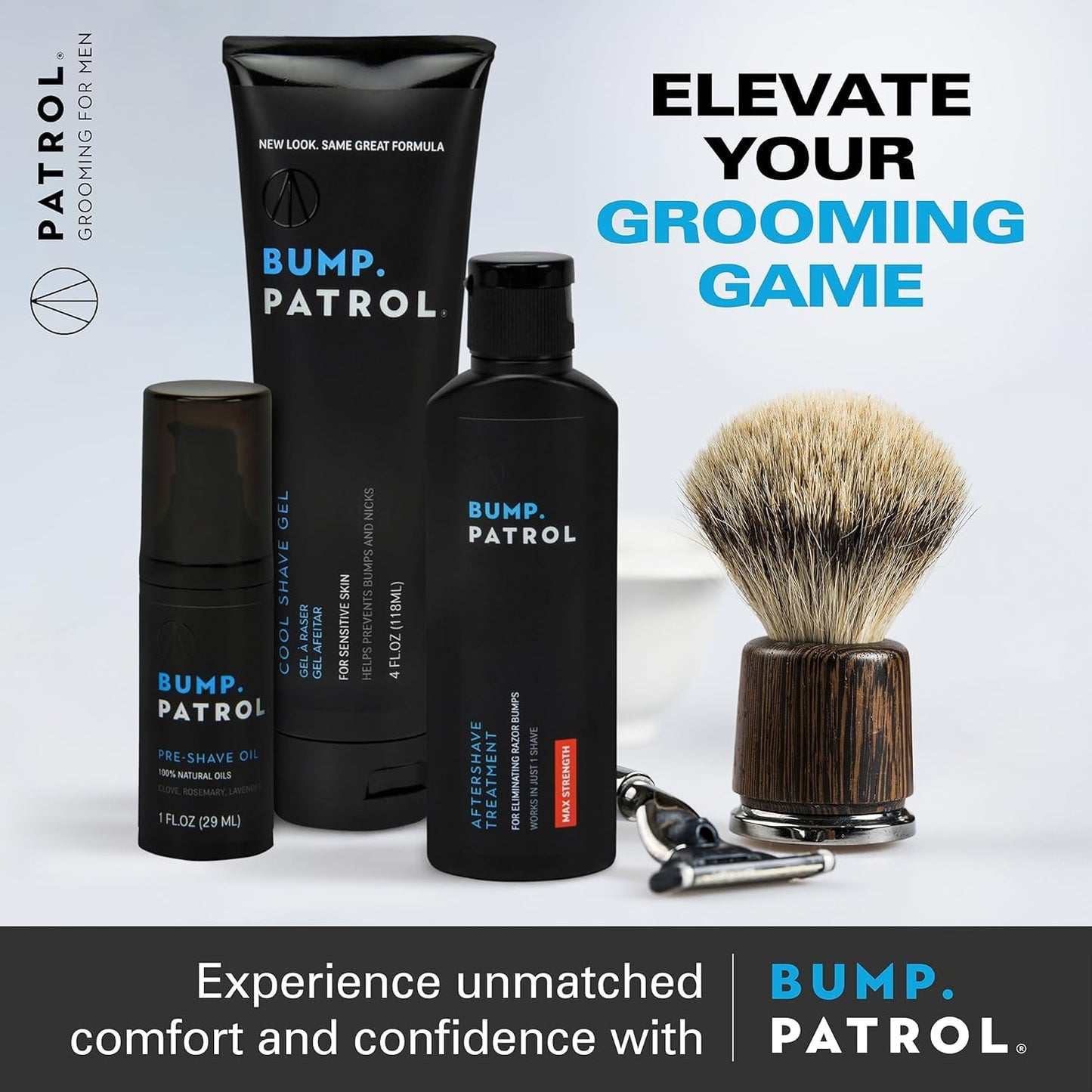 Bump Patrol Barber Pro Grooming Powder - Talc Free Hair and Body Powder for Men - Protects Against Sweat, Odor, and Chafing from Head to Toe for All Skin Types