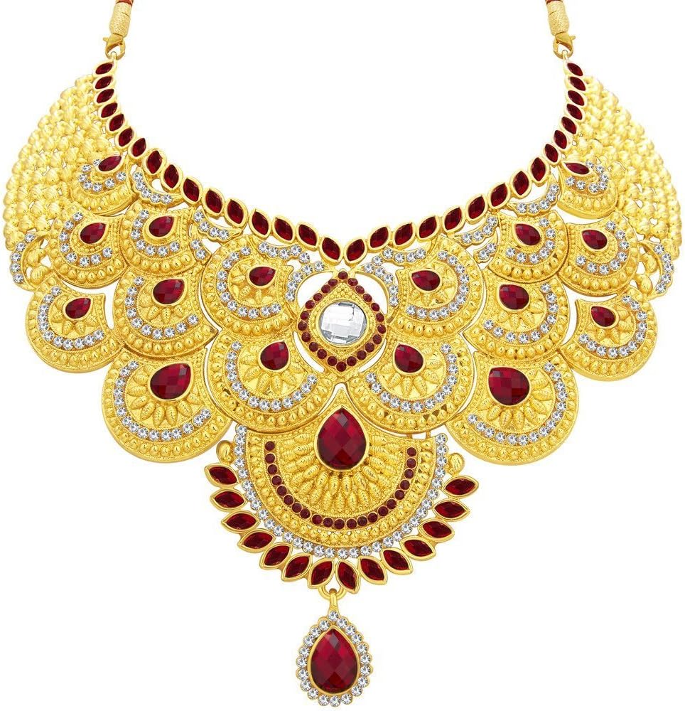 Sukkhi Elegant Gold Plated AD Necklace Set For Women