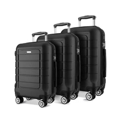 SHOWKOO Luggage Sets Expandable PC+ABS Durable Suitcase Double Wheels TSA Lock 3pcs