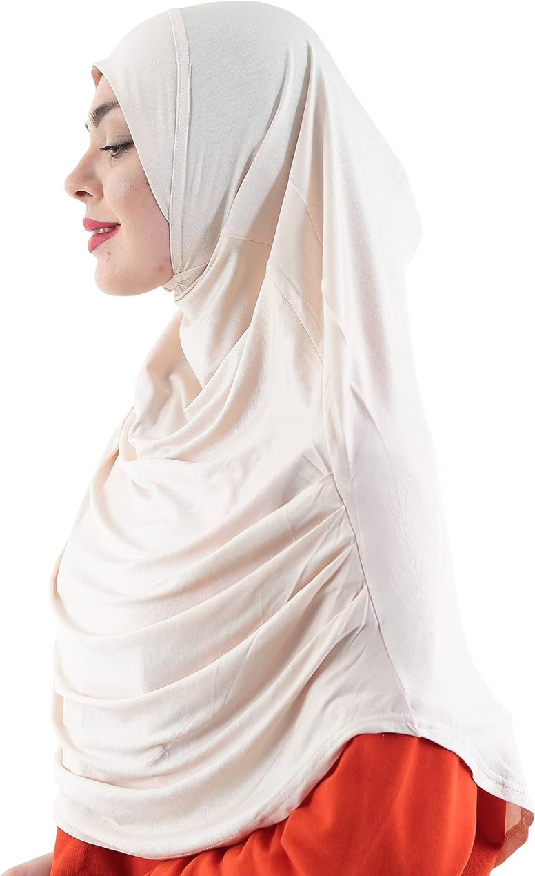 Avanos Easy Wear Soft Hijab for Women, Instant Hijab Long Scarf, Jersey Turbans Prayer Muslim Abayas Dress Clothes Jilbab