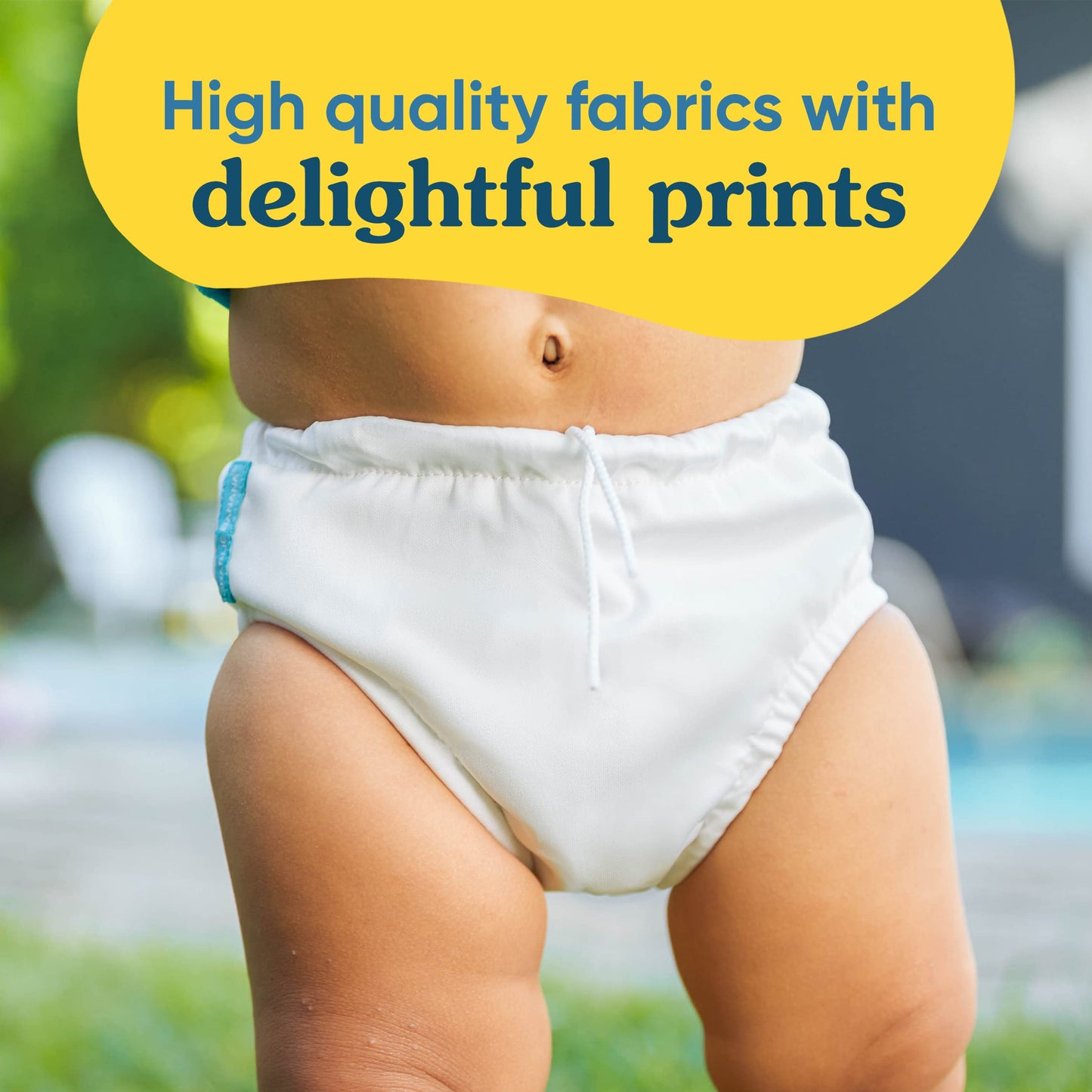 CHARLIE BANANA Baby REUsable And Washable Swim Diaper For Boys Or Girls, Delicious Donuts, Medium