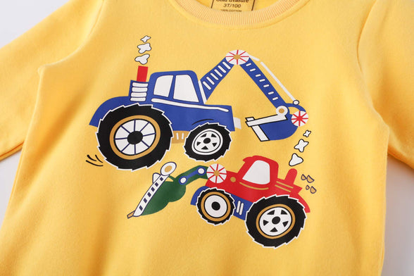 Boy Tee Shirt Summer Short Sleeve Crewneck Cotton Casual Graphic Cartoon Tops T-Shirt 3 Packs Sets