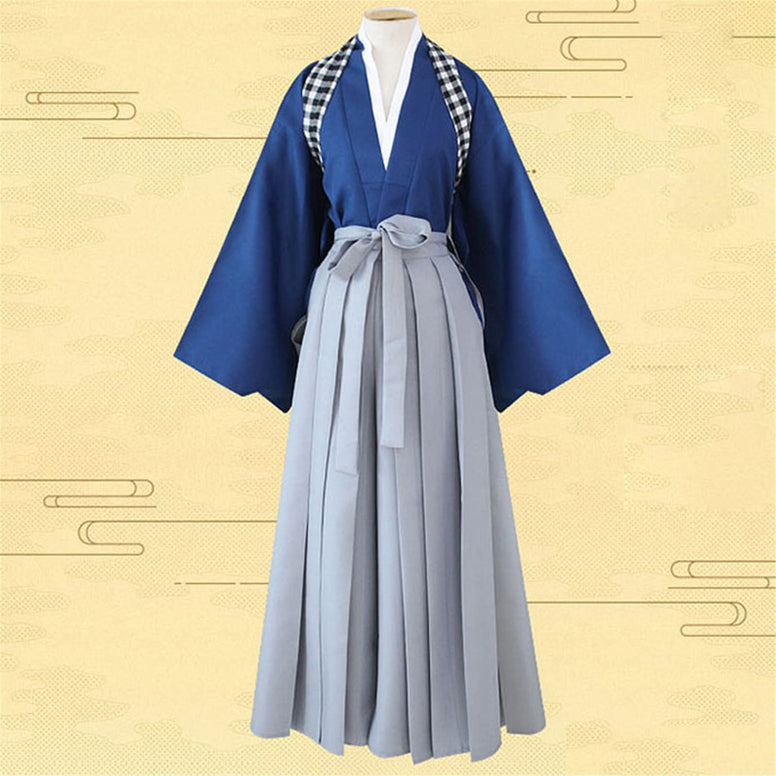 Resnan Japanese Samurai Kimono, Martial Arts Costume Sportswear Hakama Aikido Kendo Uniform, Pants Traditional Kimono