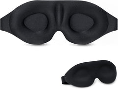 Zaid ZenSleep Blissful Rest Eye Mask - Men Women 3D Contoured Cup Sleeping Mask & Blindfold - Ergonomic Night Sleep Mask - Superior Light Blocking- Soft Eye Shade for Travel, Yoga, Naps - Black Design