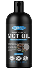 Oladole Natural Organic MCT Oil- 300ml | Supports Energy, Weight Management, Aids Mental Focus, Stamina, Brain Power, Fat Burning | Unflavored Perfect in Coffee, Tea Smoothies & Shakes