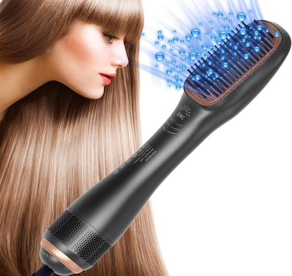 3 In 1 Professional Negative Ion Blow Dryer Straightening Brush