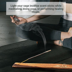 White Sage Incense Sticks 20 Sticks Natural Incense Sticks for Smudging & Home Fragrance