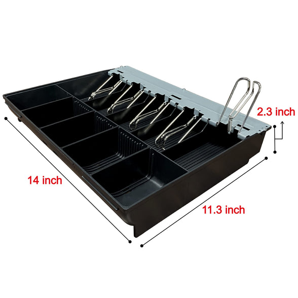 HK SYSTEMS SAM4S Cash Drawer Insert Money Tray Metal wire gripper 57, 5 Bills and 5 Coins, Compatible with Sam4s ER-5200, ER-5240, ER-5215, ER-900 Series, SPS-300 HK-7200 HK-7240 HK-7215 Series