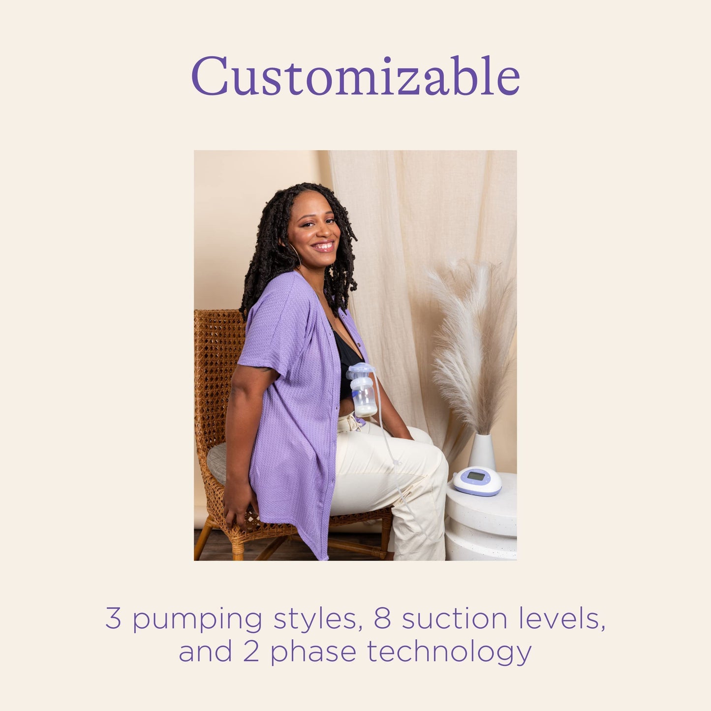 Lansinoh SignaturePro Double Electric Breast Pump for Breastfeeding, Portable Breast Pump, 3 Power Options, LCD Display, Includes Breast Pump Bag, 25mm Flanges and 2 Lansinoh Bottles