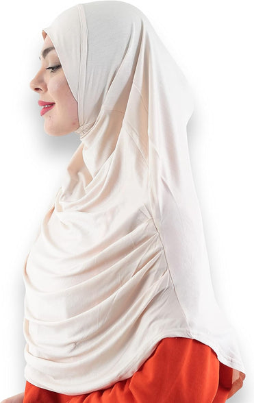 Avanos Easy Wear Soft Hijab for Women, Instant Hijab Long Scarf, Jersey Turbans Prayer Muslim Abayas Dress Clothes Jilbab