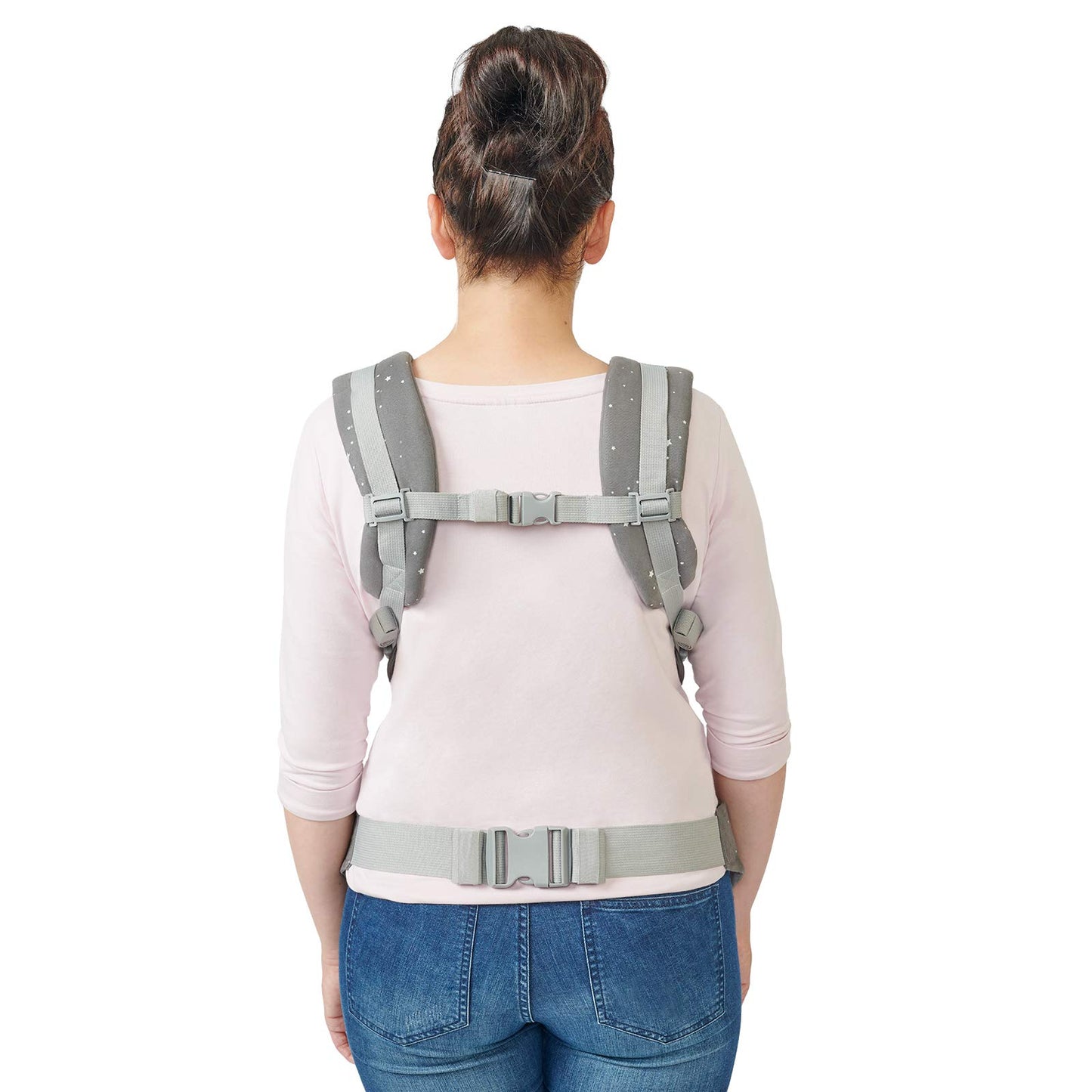 kk Kinderkraft Huggy Baby Carrier, Back Carrier, Belly Carrier for Infants and Toddlers, Baby Carrier, Children's Carrier, Ergonomic, Adjustable, Cotton, Compact Sizes, from 3 Months to 20 kg, Grey