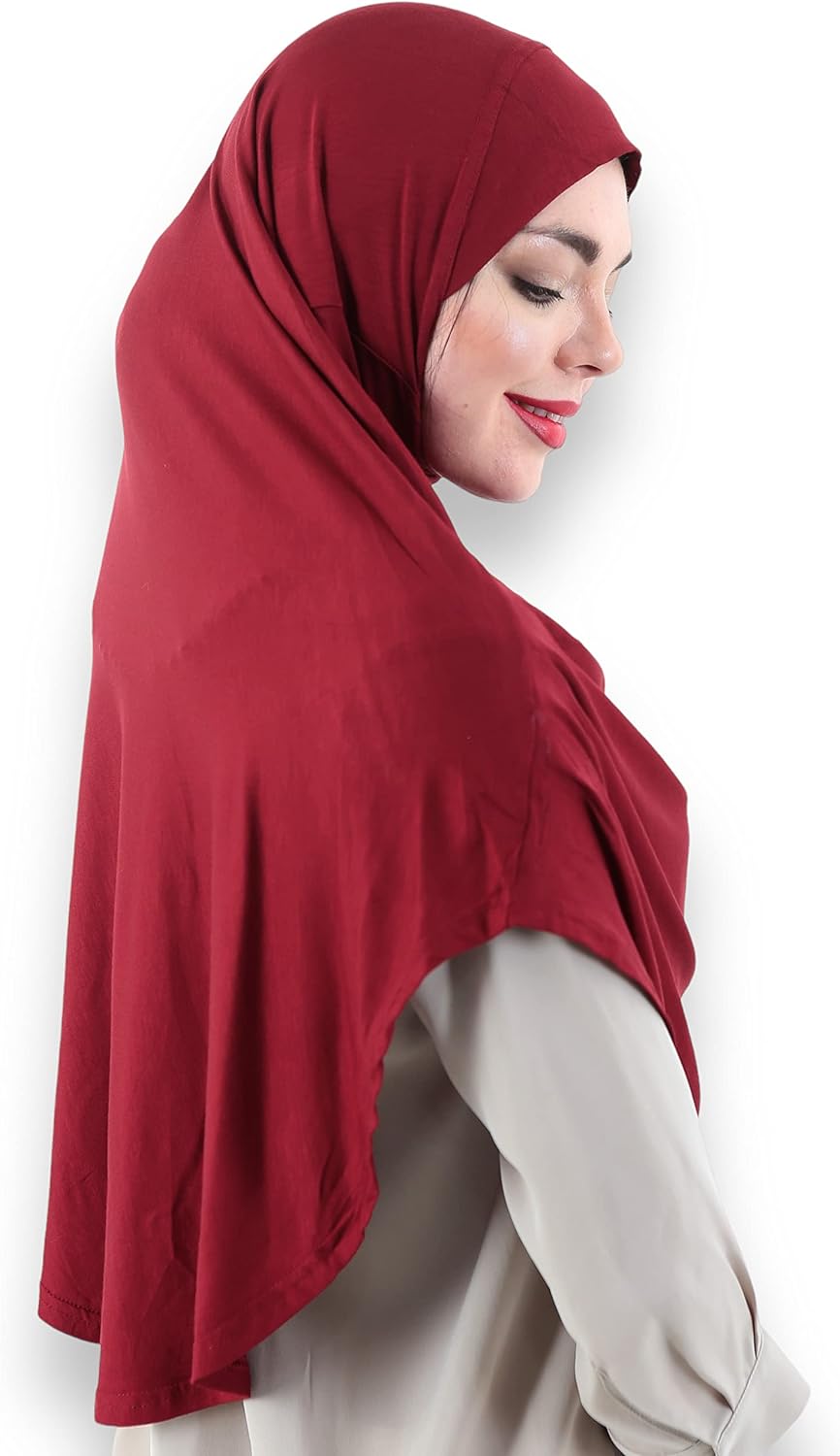 Avanos Easy Wear Soft Hijab for Women, Instant Hijab Long Scarf, Jersey Turbans Prayer Muslim Abayas Dress Clothes Jilbab