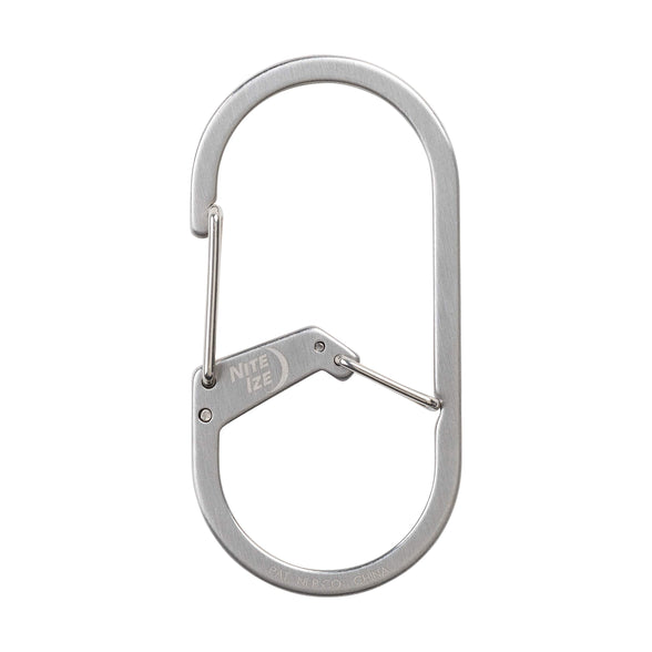 Nite Ize GS3-11-R6 G-Series Dual Chamber Carabiner, Size #3 1-Pack, Stainless Steel