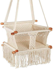 Swing Chairs-Handmade Swing-Baby Swing Chair-Toddler Swing-Indoor Swing-Hammock Chair-Baby Hammock-Outdoor Swings (Natural)