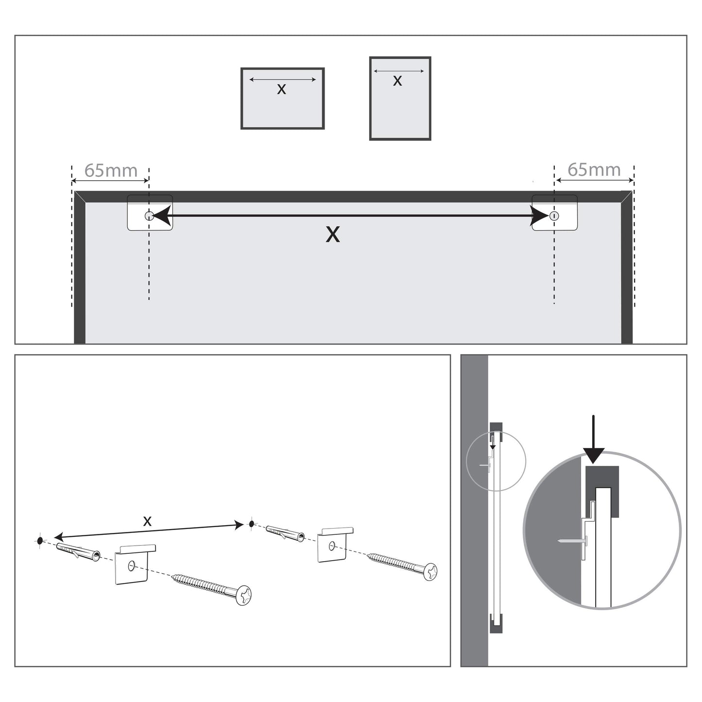 Nobo Small Cork Notice Board With Black Frame, Wall Mountable, Includes Fixing Kit, Home/Office, 585 x 430 mm, 1903776