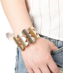 Yellow Chimes Golden Dots Bracelet for Women and Girls.