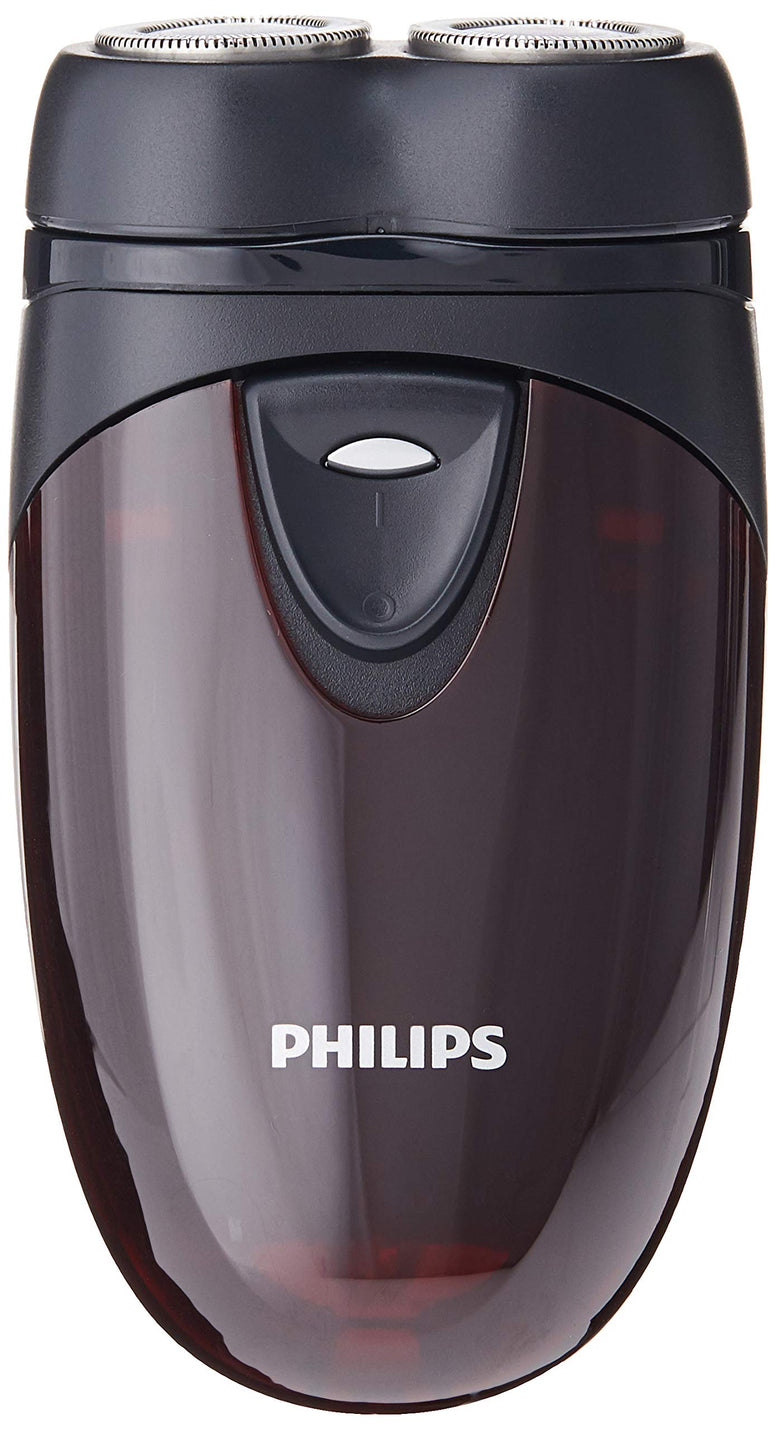 Philips PQ206 Men Electric Shaver Battery Operated with Floating Heads, Lightweight