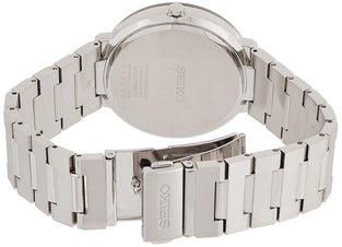 SEIKO Men's SNE479 Mens Dress Analog Display Japanese Quartz Silver Watch, Silver-tone