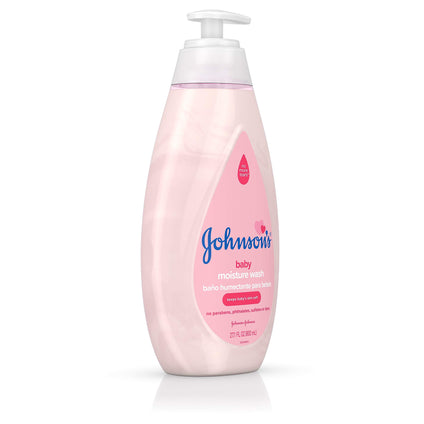 Johnson's Baby Body Moisture Wash for Gentle Baby Skin Care, Sulfate-Free, Tear-Free, Hypoallergenic Baby Wash, 27.1 fl. oz