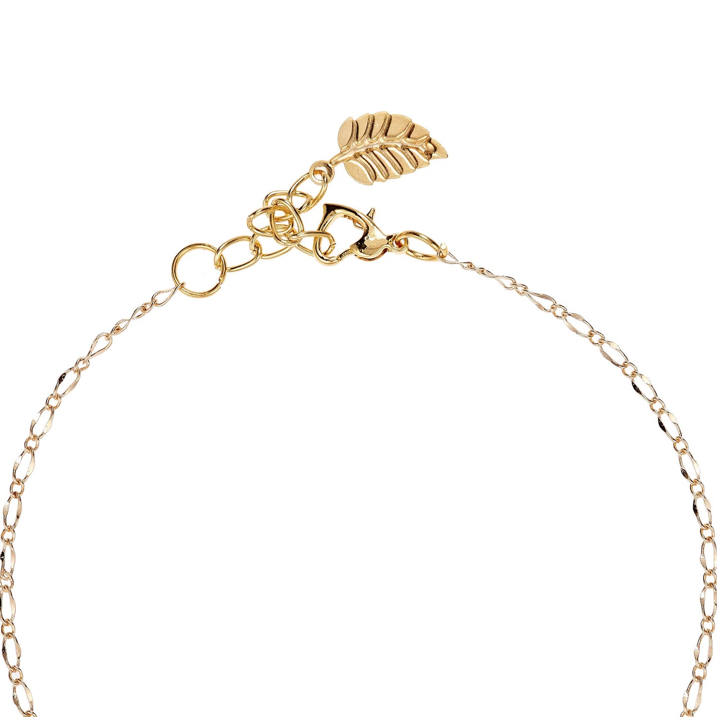 Alwan Gold Plated Long Size Anklet for Women - EE3805DBL