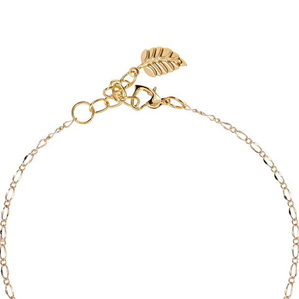 Alwan Gold Plated Long Size Anklet for Women - EE3805DBL