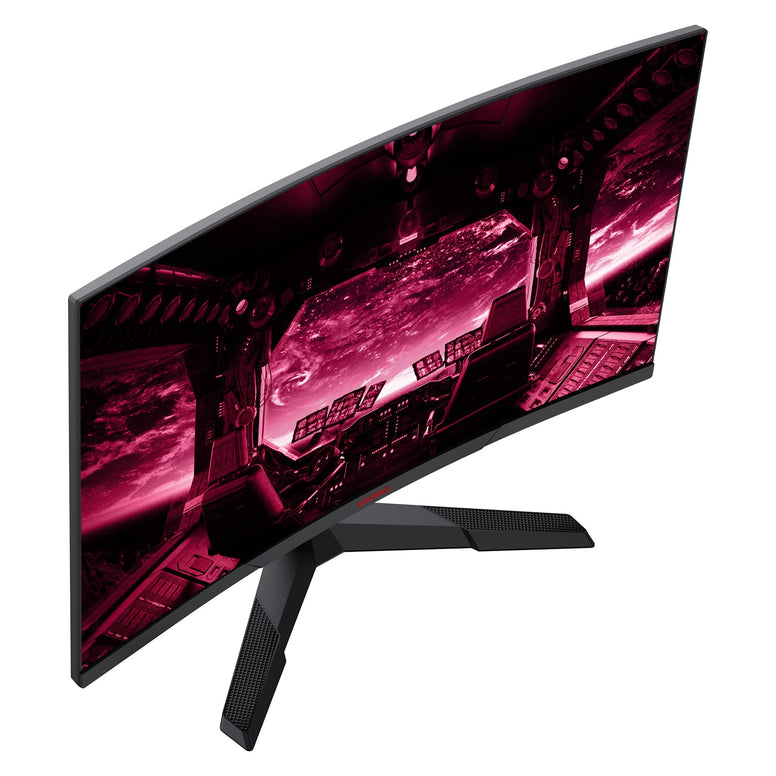 KOORUI 27E6QC QHD Curved 27 Inch Monitor, Fast VA Computer Gaming Monitor(2560 * 1440P, R1800, 144Hz, 1ms, DCI-P3 85%, DP+HDMI, Game Mode, Eye Protection, Rocker Button), Narrow Bezel on Three Sides