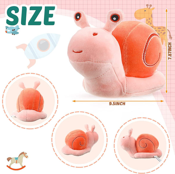 Cute Cartoon Snail Doll Plush Toy Children's Birthday Gift Big Snail Pillow Doll Kawaii Decor Toy Decor Snail Plush Pout Fish Stuffed Animal Isopod Plush Moth Funny Weird