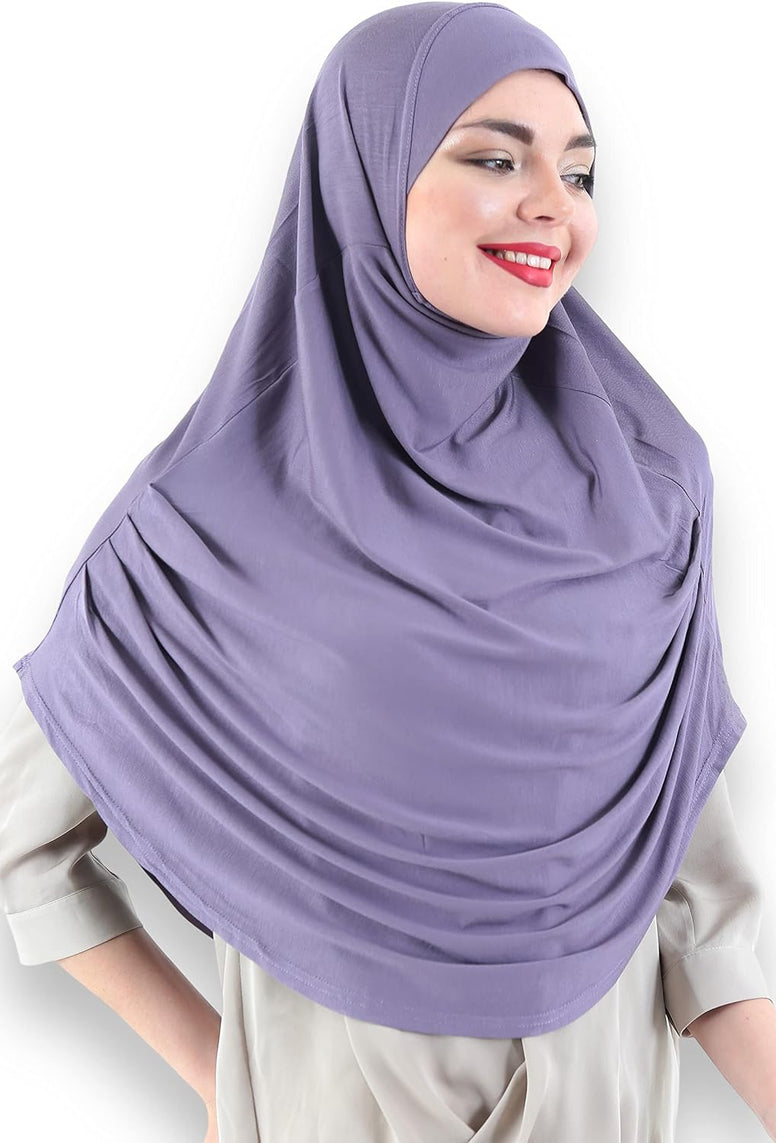 Avanos Easy Wear Soft Hijab for Women, Instant Hijab Long Scarf, Jersey Turbans Prayer Muslim Abayas Dress Clothes Jilbab