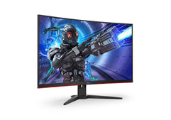 AOC C32G2ZE 32" Curved Frameless Gaming Monitor, Full HD 1920x1080, VA, 0.5ms 240Hz, AMD FreeSync Premium, DP/HDMI/VGA, VESA, 3-3-1 Re-Spawn Program, Xbox PS5 Switch,Black