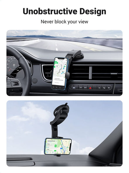 UGREEN Car Phone Holder, Phone Holder Car for Dashboard, Adjustable Car Mount Car Mobile Holder with Suction Cup, Car Phone Mount Compatible with iPhone 15/14/13/12 Series, S22 Ultra S21 Z Filp 5 4