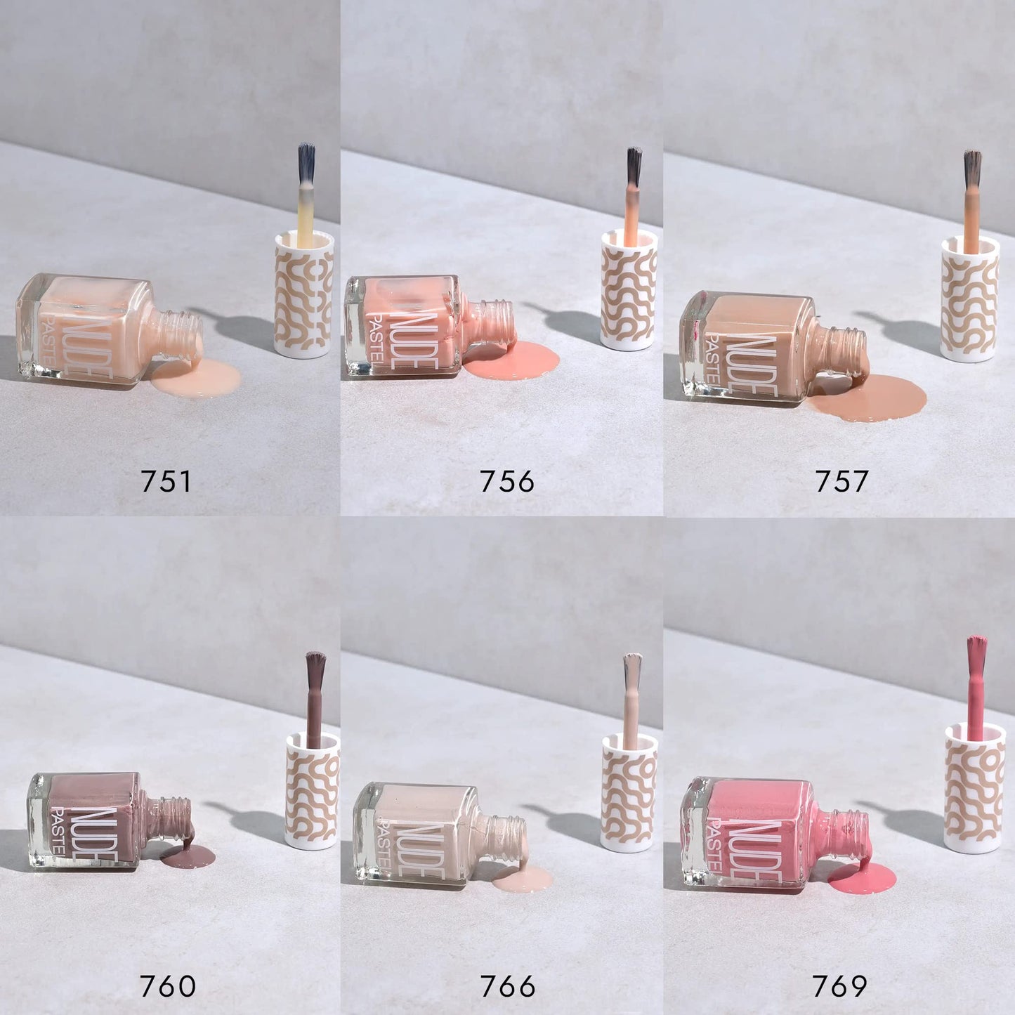 PASTEL NAIL POLISH SET OF 6 (BIRTHDAY SUIT SERIES-2) | LAST UPTO 5 DAYS | HALAL CERTIFIED, 100% VEGAN | CRUELTY FREE | - 13ml