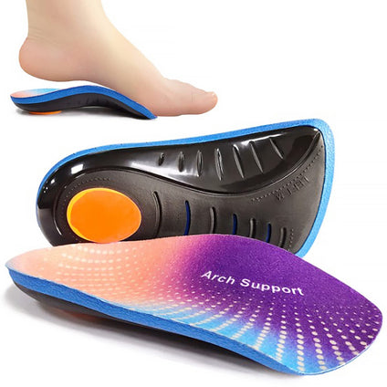 BIGTHREE Plantar Fasciitis Arch Support Inserts, 3/4 Orthotics Shoe Insoles for Plantar Fasciitis, Flat Feet, Over-Pronation, High Arch(XL, 43-44)