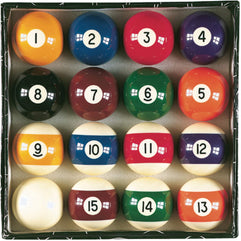 Viper Billiard Master 2-1/4" Regulation Size Billiard/Pool Balls, Complete 16 Ball Set One Size