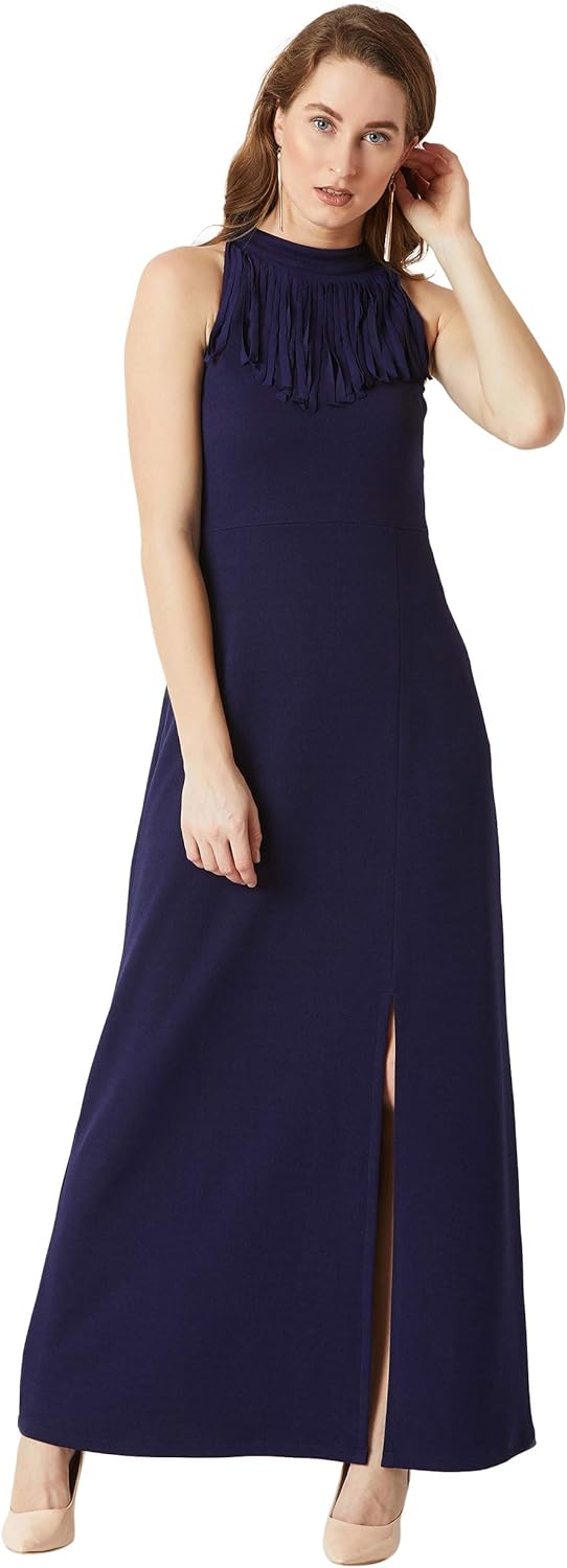 Miss Olive Women's Crepe Maxi Dress