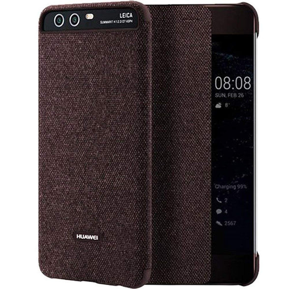 Huawei P10 Smart View Flip Cover Case (Brown)