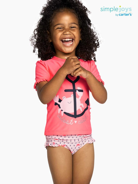 Simple Joys by Carter's Girls' Assorted Rashguard Sets