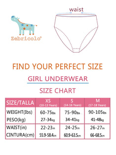 zebricolo girls underwear,100% cotton, toddler girl underwear, 6&10Pack, kids underwear girls (Random pattern  10-13 Y