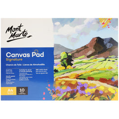 Mont Marte Canvas Pad - 280 GSM, 10 Sheets, A4 (White)