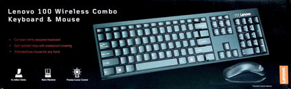 Lenovo 100 Wireless Keyboard and Mouse Combo