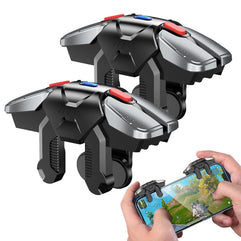 Gamepad Trigger - Clip On Phone Gaming Triggers | 6 Finger Smartphone Gaming Controller, High Sensitivity Contacts, Mobile Accessories