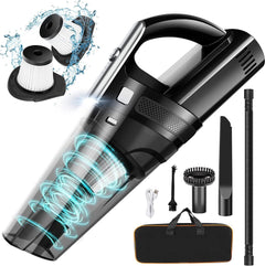 SAKOLD Handheld Vacuum Mini Protable Rechargeable Car Vacuum Cleaner Cordless with 8000PA Powerful Suction for Car Home and Office
