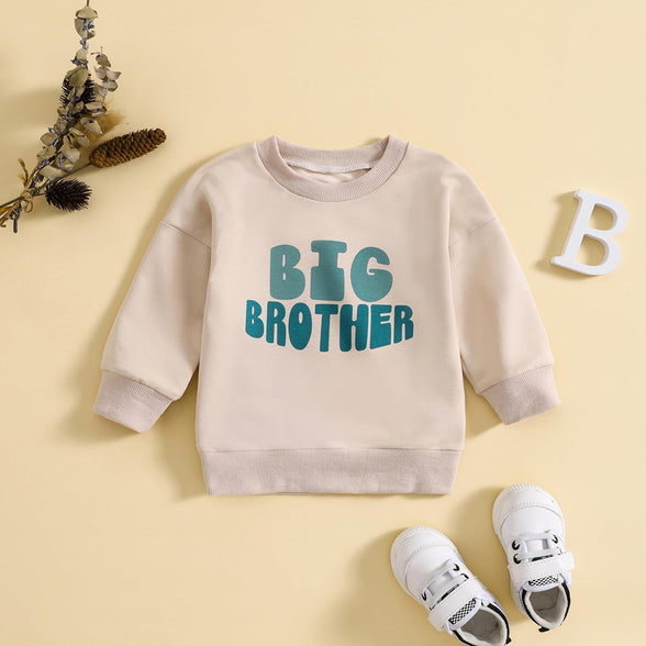 Frietlebird Big Brother Little Brother Matching Outfits Toddler Baby Boy Crewneck Sweatshirt Pullover Shirt Fall Clothes